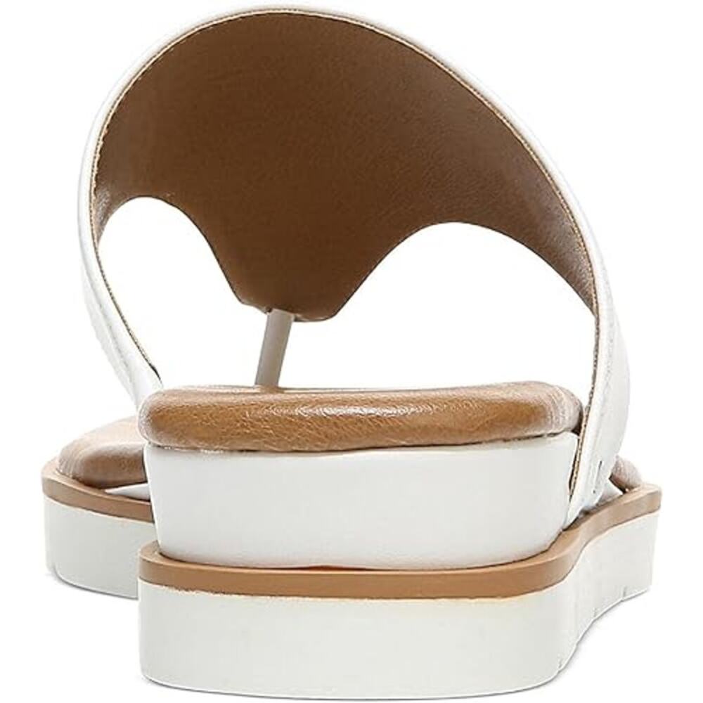 Emma Womens Faux Leather Thong Flat Sandals - Picture 3 of 3